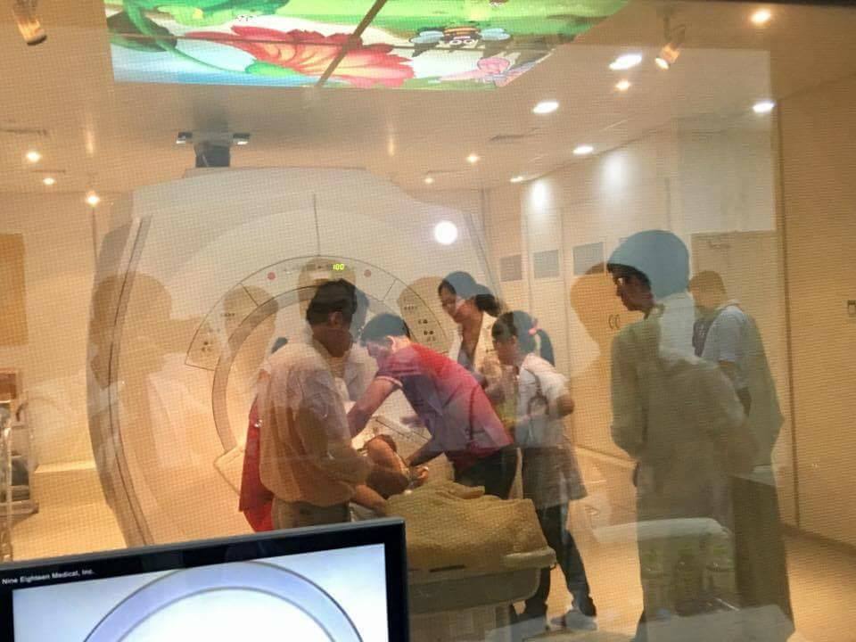 Chiếc máy MRI được thiết kế đặc biệt cho bệnh nhi. (Ảnh: BVCC)