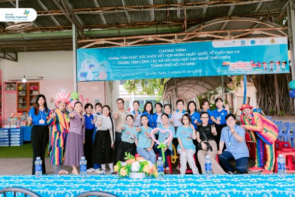 Chương trình khám tầm soát sức khỏe và chào mừng Ngày Quốc tế thiếu nhi 1/6 cho trẻ em tại Trung tâm Công tác Xã hội Giáo dục Dạy nghề Thiếu niên Thành phố Hồ Chí Minh 