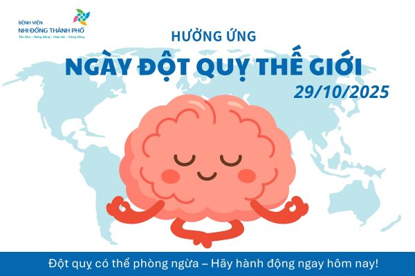 Bệnh viện Nhi Đồng Thành Phố hưởng ứng Ngày Đột quỵ Thế giới 29/10