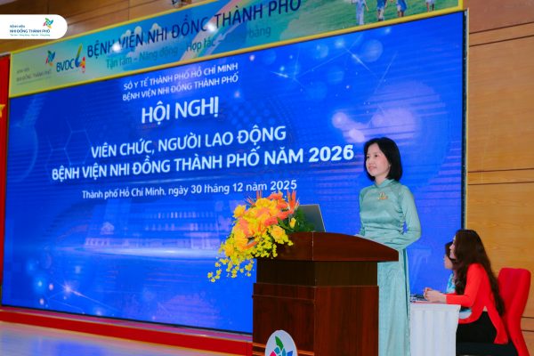 Hội nghị viên chức, người lao động năm 2025 Bệnh viện Nhi Đồng Thành Phố: Khẳng định vị thế, hướng tới định hướng quan trọng trong năm 2026